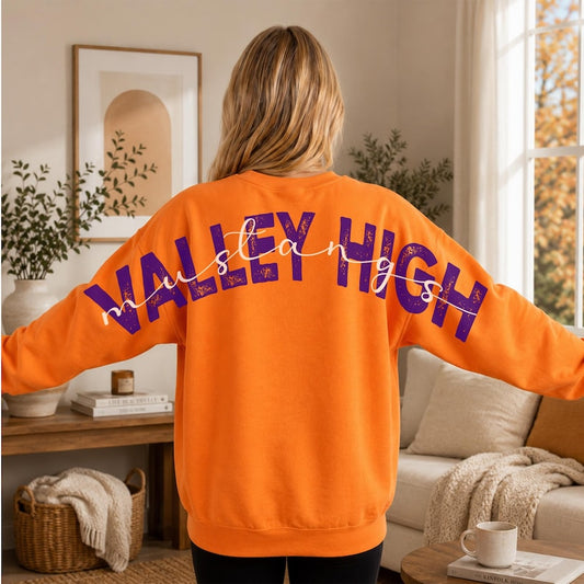 The Custom Varsity Back-Print Crewneck