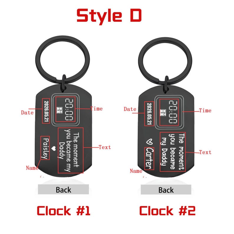 The Birth Moment | Custom Photo Keychain