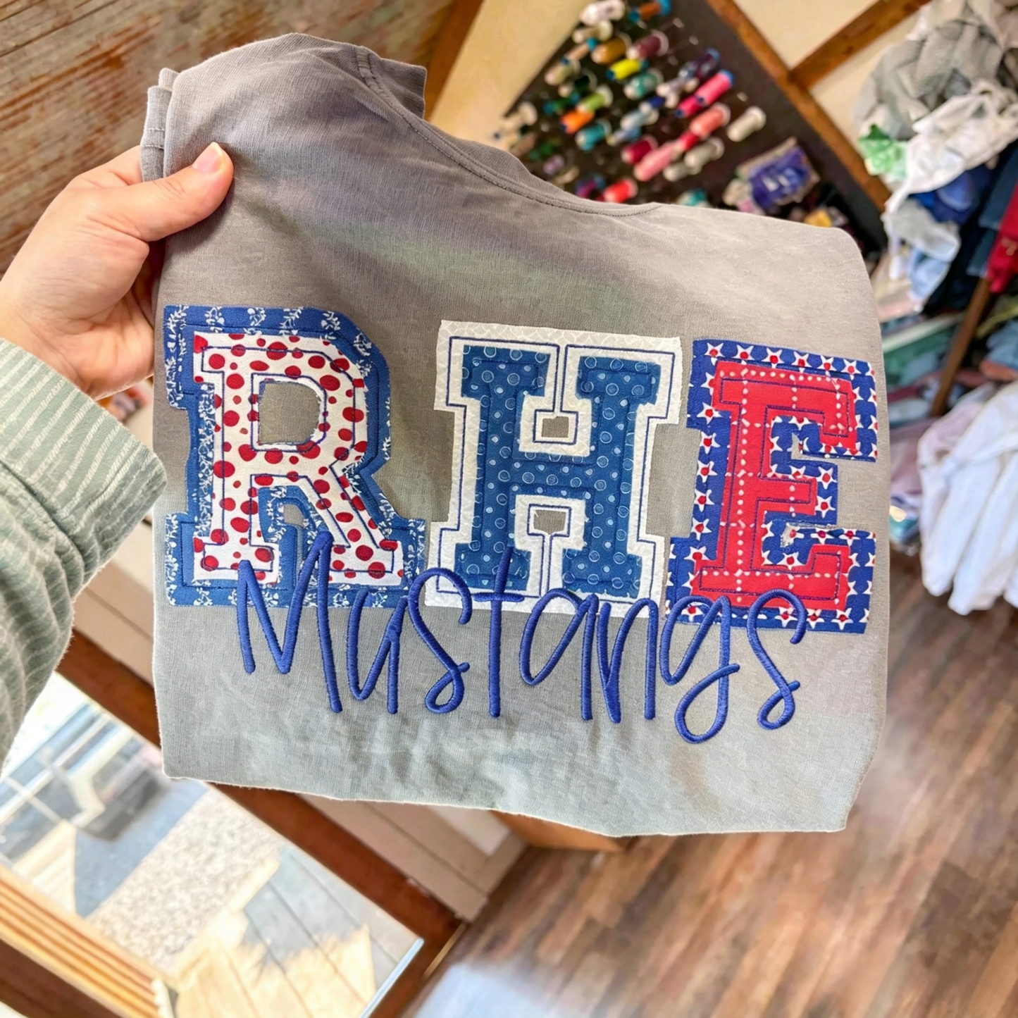 Double Raggy School Spirit tees- new mascot font
