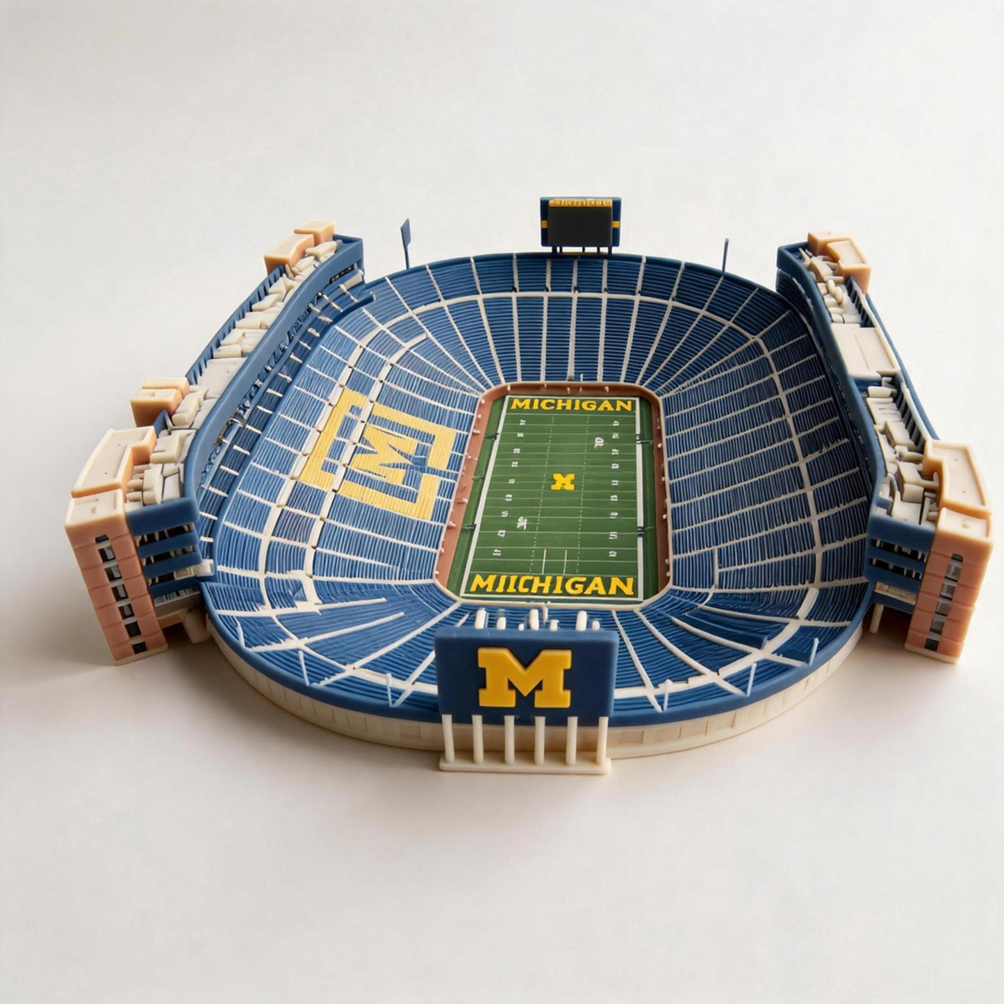 3D Printed Football Stadium Replica Model