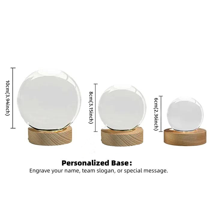 The Personalized Biker Ride Track Crystal Sphere